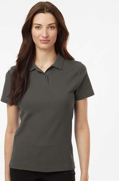 Charcoal Women's Pique Polo - 62800L