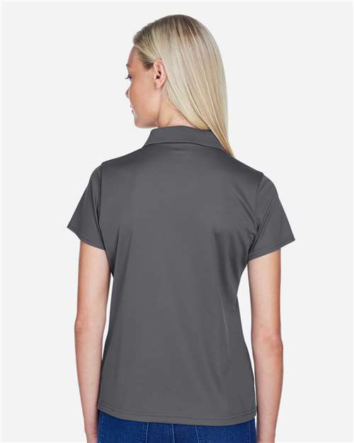 Charcoal Women's Polyester Jersey Polo - M315W