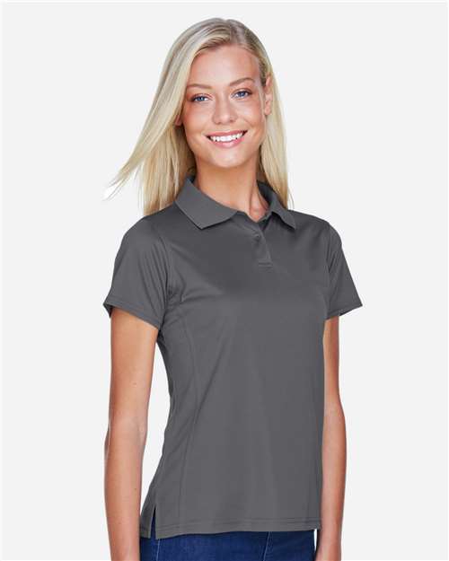 Charcoal Women's Polyester Jersey Polo - M315W