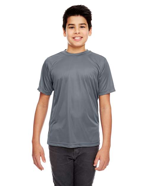 Charcoal Youth Cool & Dry Sport Performance Interlock T-shirt - 8420Y