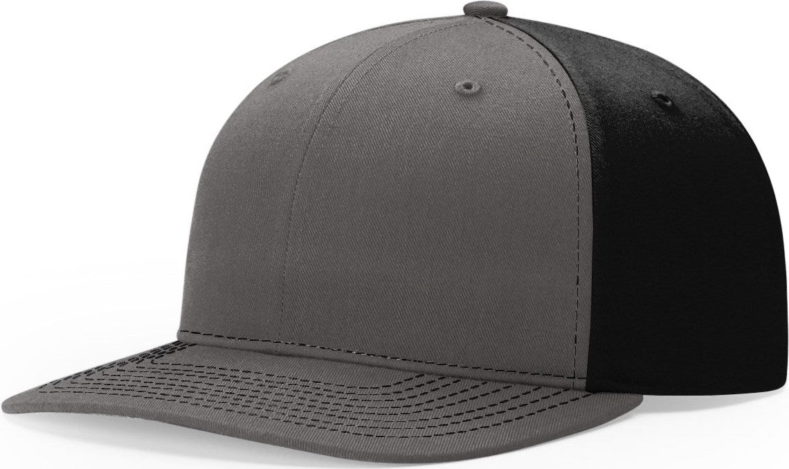 Charcoal/Black Solid Twill Trucker