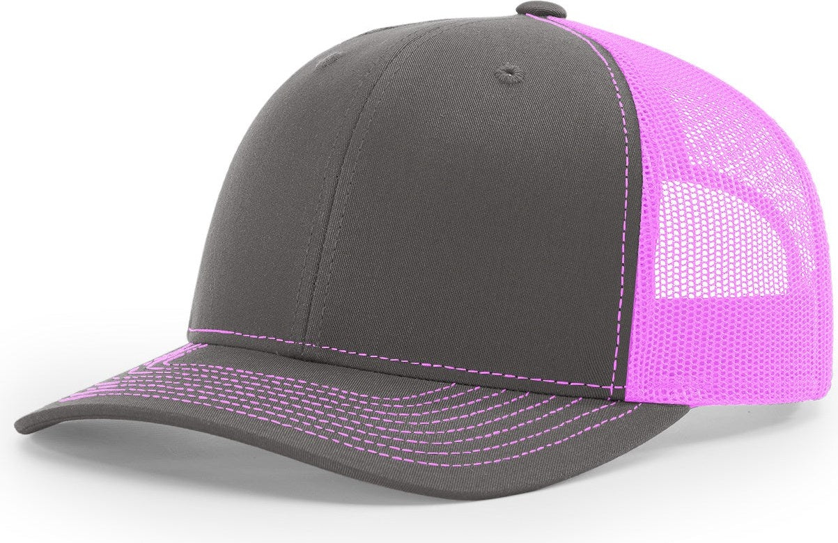 Charcoal/Neon Pink Trucker