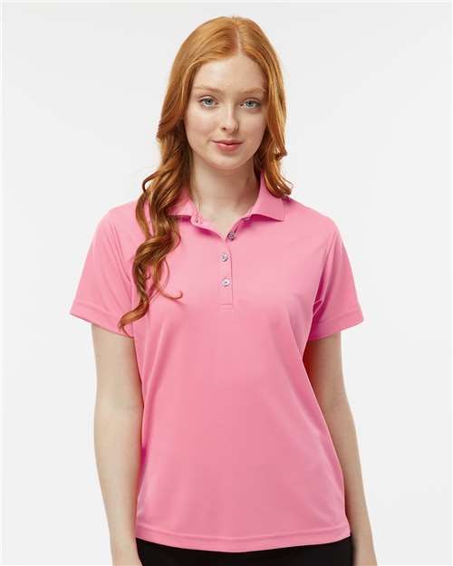 Charity Pink Women's Saratoga Performance Mini Mesh Polo - 104