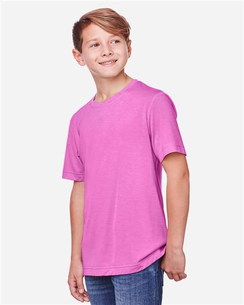 Charity Pink Youth Fusion ChromaSoft™ Performance T-Shirt - CE111Y