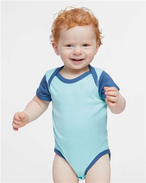 Chill/ Indigo Infant Baby Rib Bodysuit - 4400