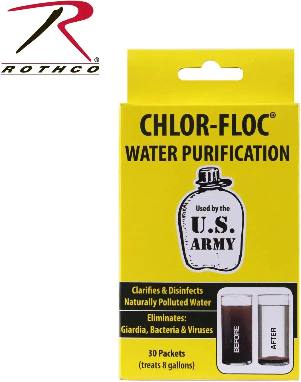 Chlor Floc Military Water Purification Powder Packets
