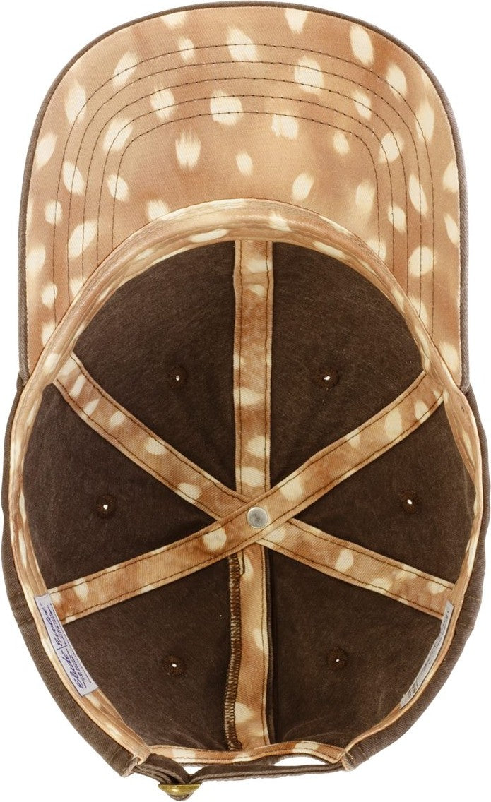 Chocolate/ Fawn Women's Pigment-Dyed with Fashion Undervisor Cap - CASSIE