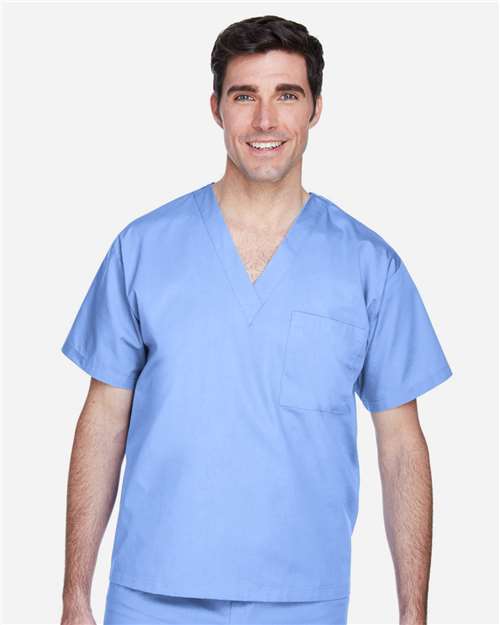 Ciel Blue Unisex Restore Scrub Top - M897