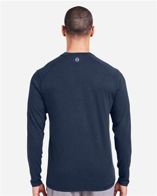 Classic Navy Carrollton Fitness Long Sleeve T-Shirt - TM310