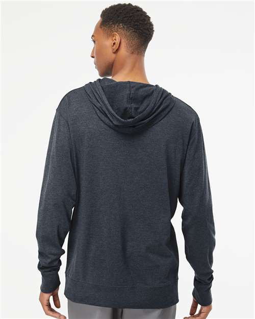 Classic Navy Heather Lightweight Hooded Pullover T-Shirt - SS150J