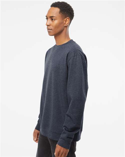 Classic Navy Heather Midweight Crewneck Sweatshirt - SS3000