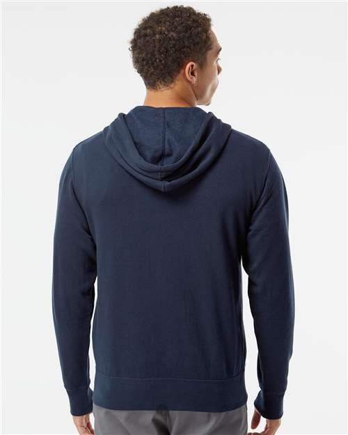 Classic Navy Lightweight Full-Zip Hooded Sweatshirt - AFX90UNZ