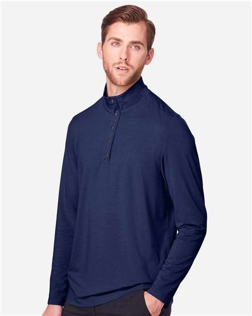 Classic Navy Men's JAQ Snap-Up Stretch Performance Pullover - NE400