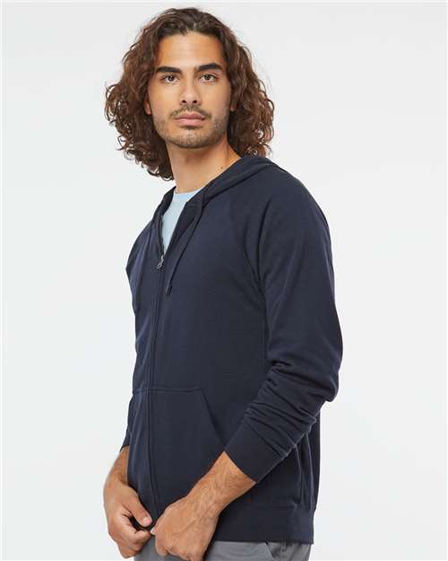 Classic Navy Special Blend Raglan Full-Zip Hooded Sweatshirt - PRM33SBZ