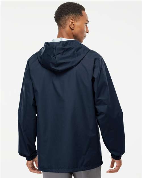 Classic Navy Water-Resistant Hooded Windbreaker - EXP95NB