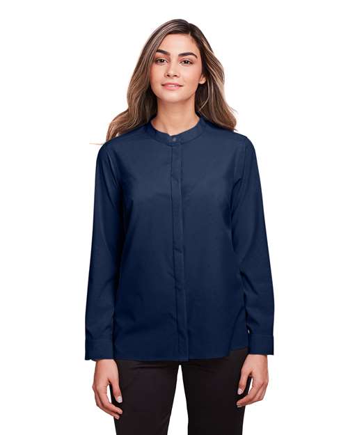 Classic Navy Women's Borough Stretch Performance Shirt - NE500W