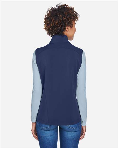 Classic Navy Women's Cruise Two-Layer Fleece Bonded Soft Shell Vest - CE701W