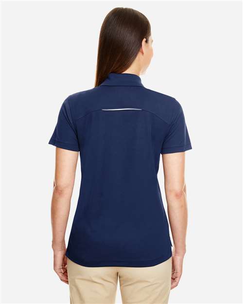 Classic Navy Women's Radiant Performance Piqué Polo with Reflective Piping - 78181R
