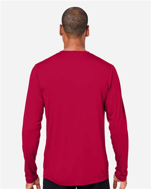 Classic Red Unisex Capital Long Sleeve Performance T-Shirt - CE10L