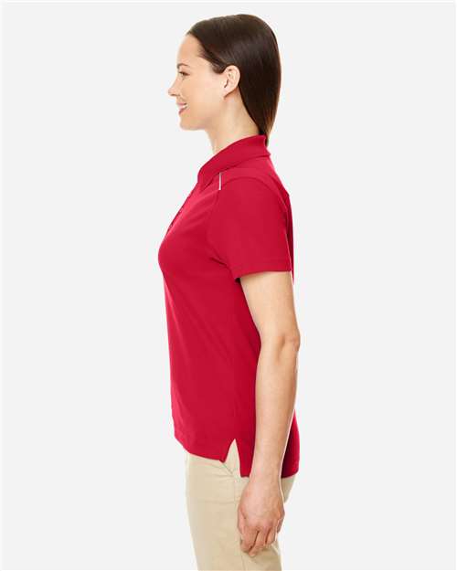 Classic Red Women's Radiant Performance Piqué Polo with Reflective Piping - 78181R