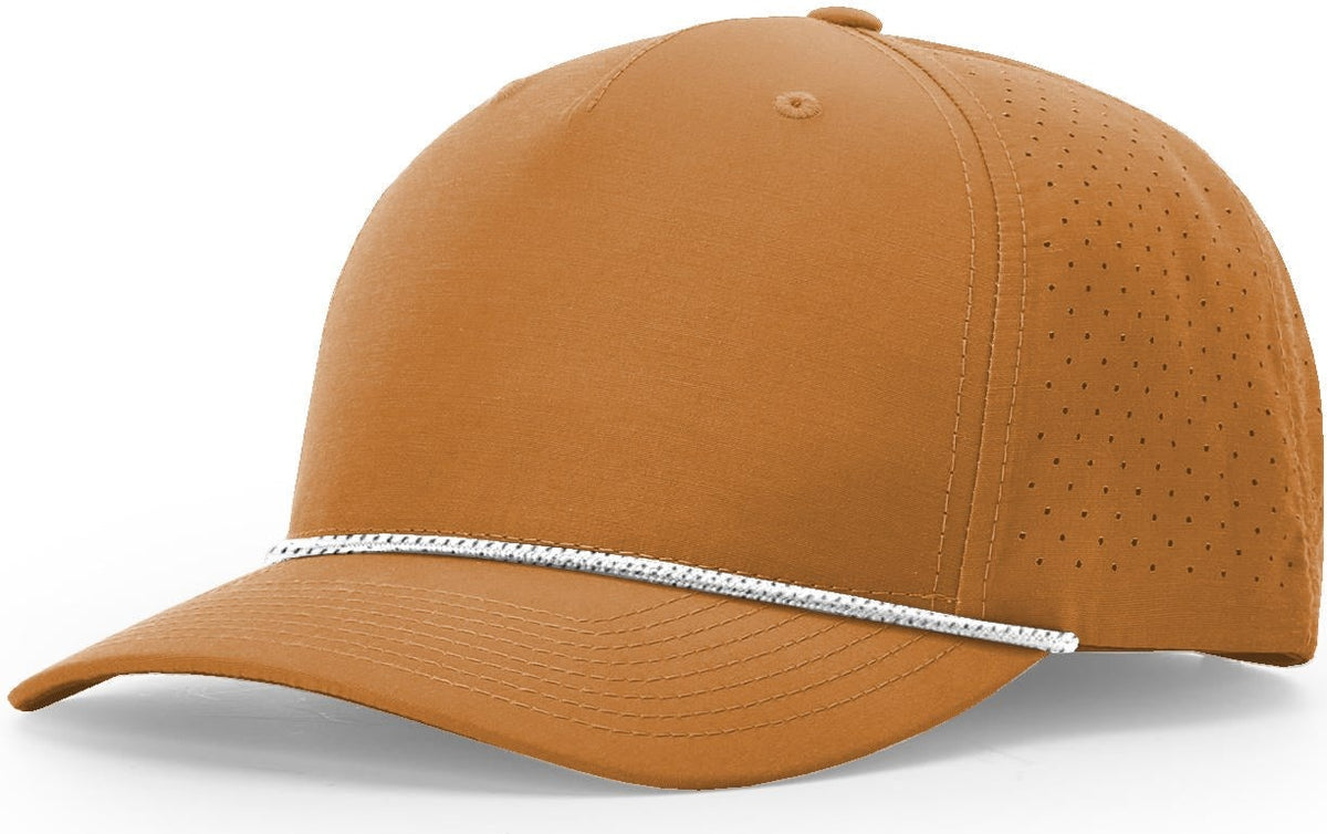 Clay/White-Black Laser Perf Performance Rope Cap