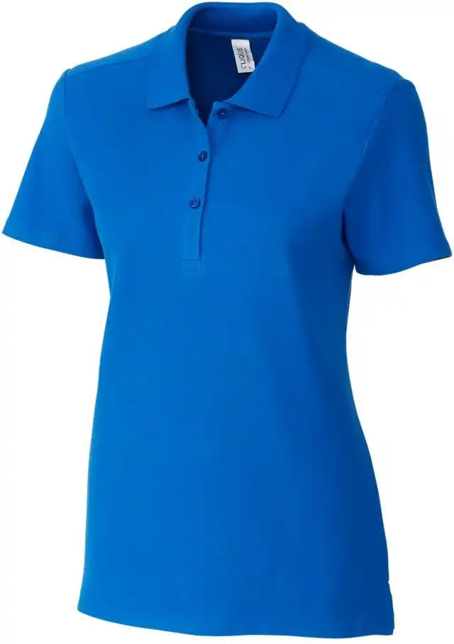 Clique Lqk00069 Addison All Cotton Pique Short Sleeve Womens Polo
