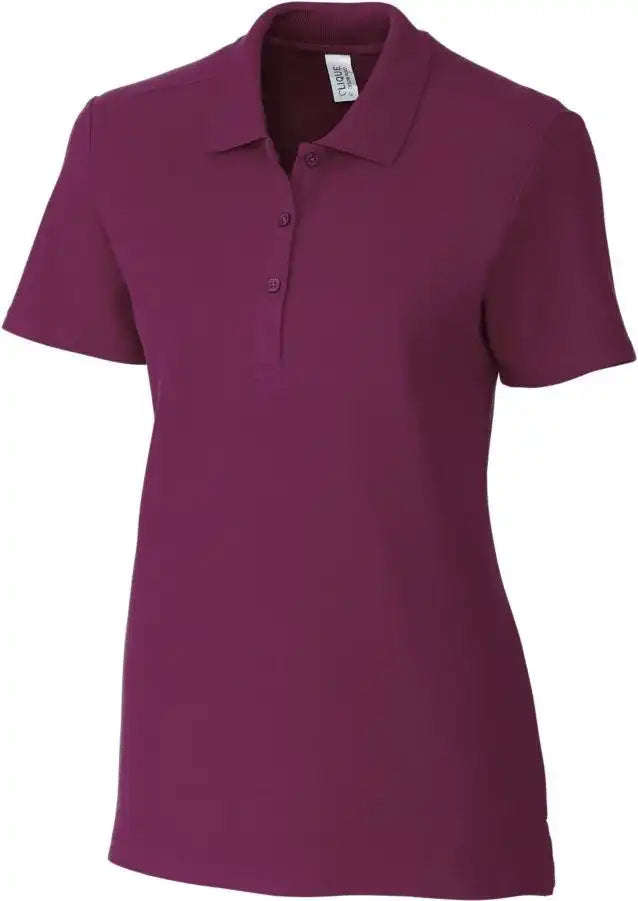 Clique Lqk00069 Addison All Cotton Pique Short Sleeve Womens Polo