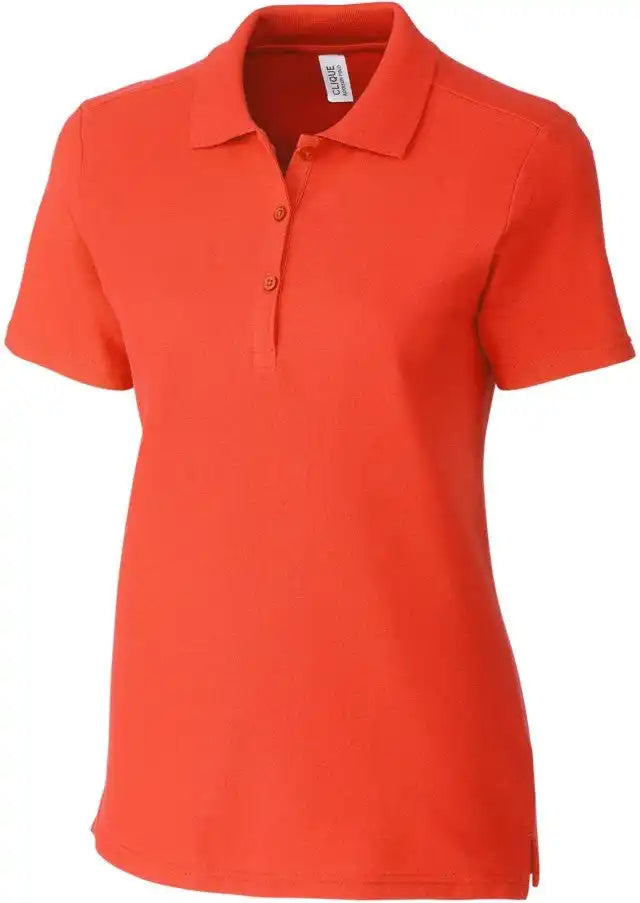Clique Lqk00069 Addison All Cotton Pique Short Sleeve Womens Polo