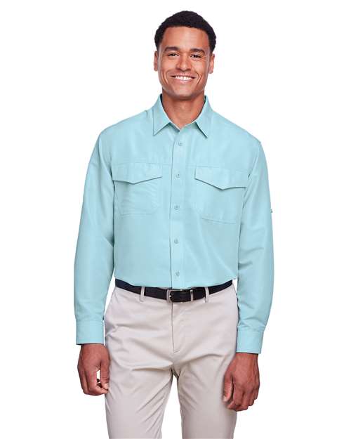 Cloud Blue Men's Key West Performance Staff Shirt - M580L