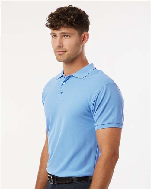 Cloud Blue Pique Polo - 62800