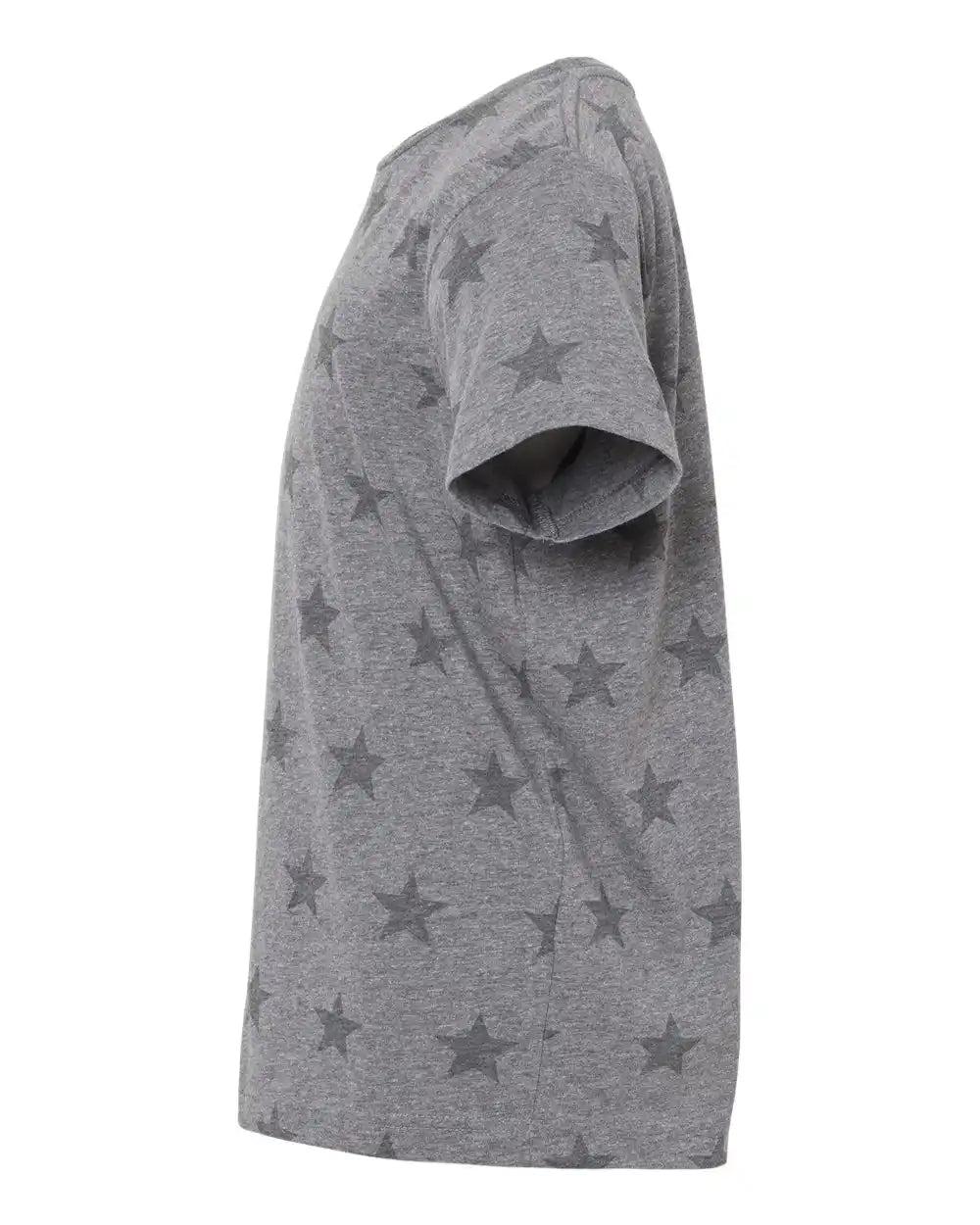 Code Five 2229 Youth Star Print Tee - Granite Heather