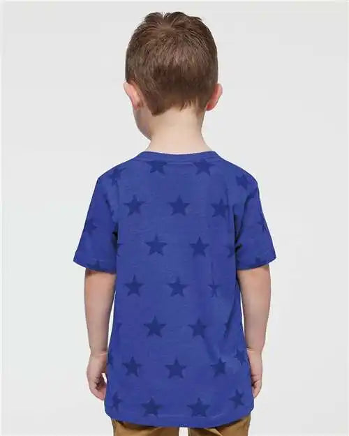 Code Five 3029 Toddler Star Print Tee - Royal