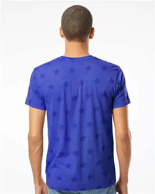 Code Five 3929 Star Print Tee - Royal