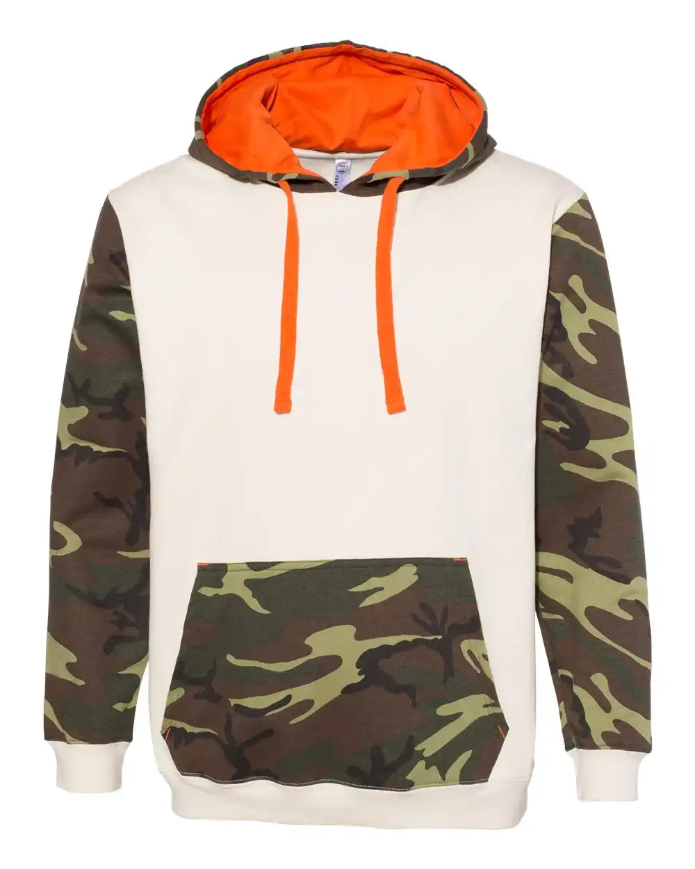 Code Five 3967 Fashion Camo Hooded Sweatshirt - Natural Green Woodland Orange - Natural/ Woodland/ / s