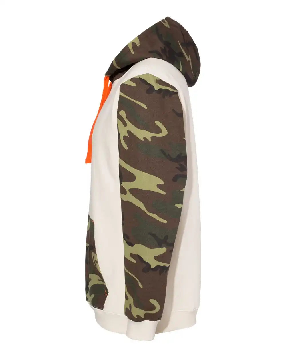Code Five 3967 Fashion Camo Hooded Sweatshirt - Natural Green Woodland Orange