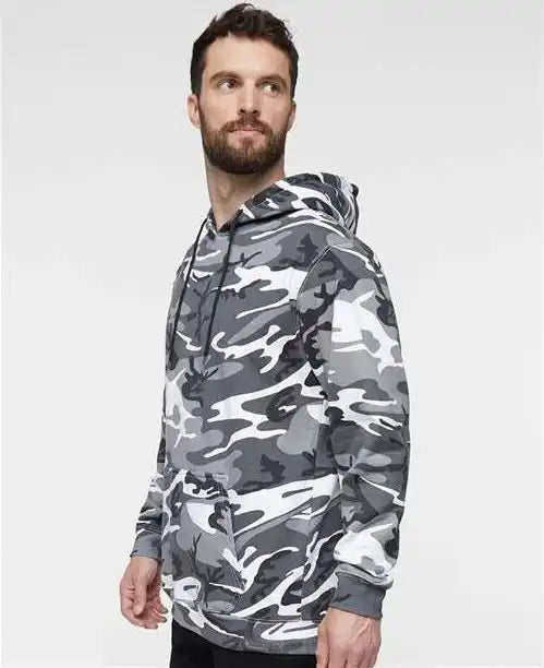Code Five 3969 Camo Pullover Fleece Hoodie - Urban Woodland