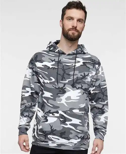 Code Five 3969 Camo Pullover Fleece Hoodie - Urban Woodland