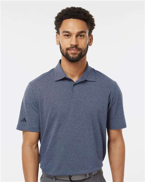 Collegiate Navy Melange Blend Polo - A590