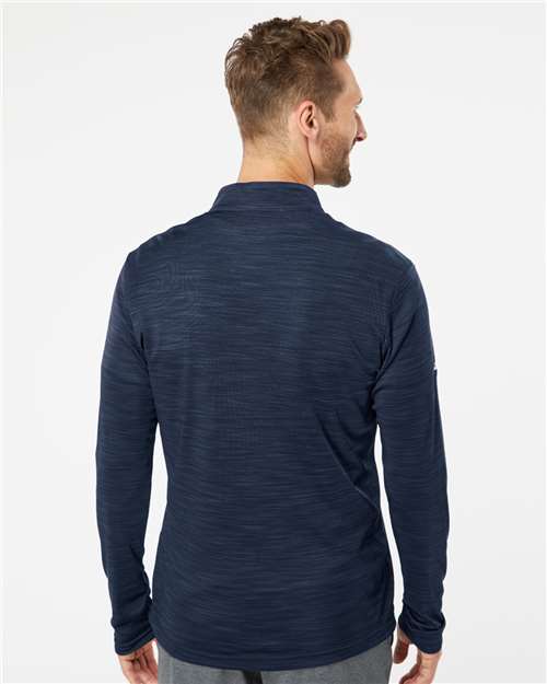 Collegiate Navy Melange Lightweight Mélange Quarter-Zip Pullover - A475