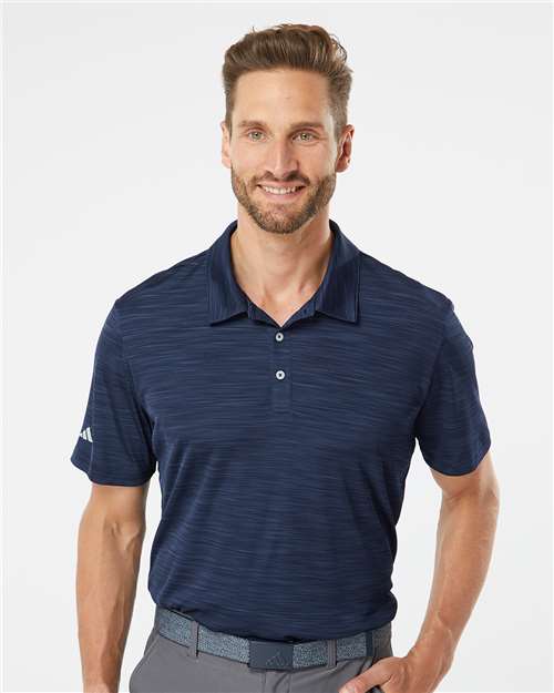 Collegiate Navy Melange Mélange Polo - A402