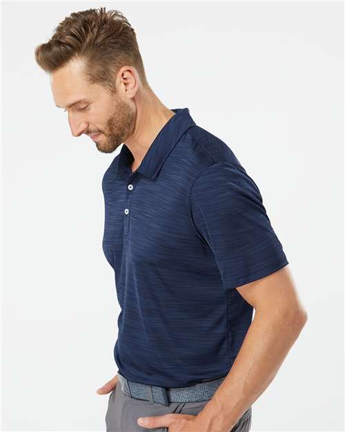 Collegiate Navy Melange Mélange Polo - A402
