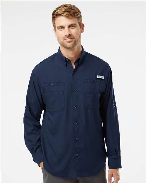 Collegiate Navy PFG Tamiami™ II Shirt - 212467
