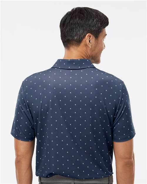 Collegiate Navy/ White Pine Tree Polo - A574