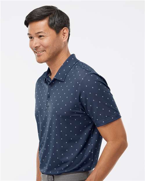 Collegiate Navy/ White Pine Tree Polo - A574