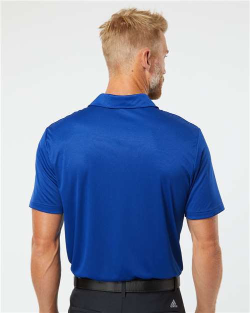 Collegiate Royal/ Grey Three 3-Stripes Chest Polo - A324