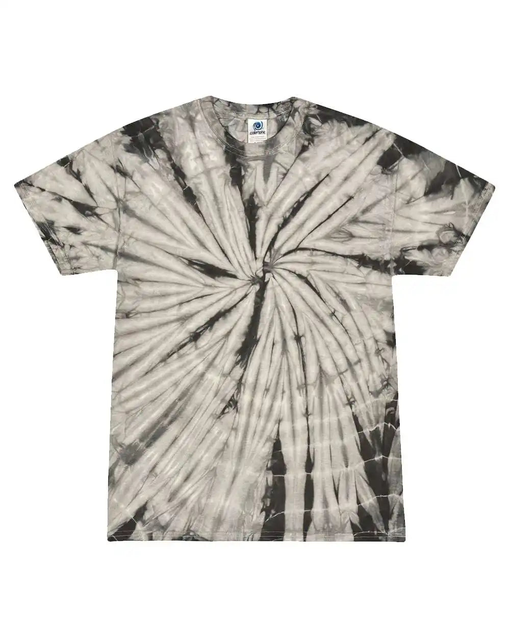 Colortone 1000c Multi-color Tie-dyed T-shirt - 1000 - Spider Grey - s