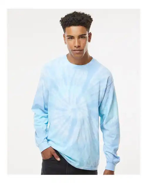 Colortone 2000c Tie-dyed Long Sleeve T-shirt - 2000 - Lagoon