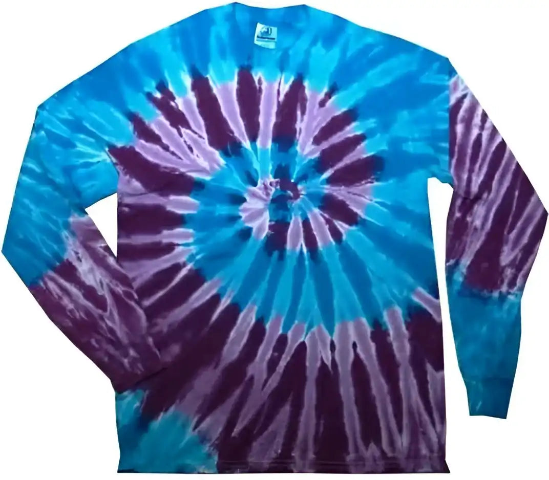 Colortone 2000y Youth Tie-dyed Long Sleeve T-shirt - Glacier