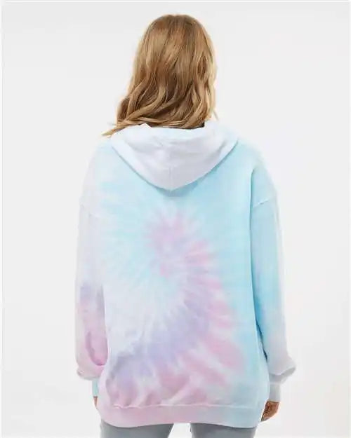 Colortone 8600c Tie-dyed Cloud Fleece Hooded Sweatshirt - 8600 - Unicorn