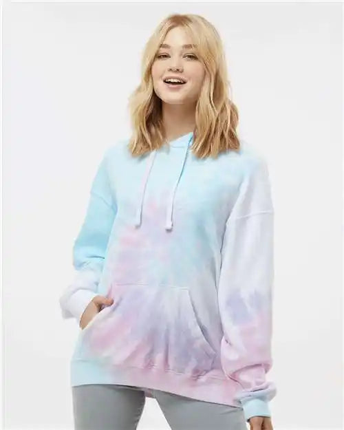 Colortone 8600c Tie-dyed Cloud Fleece Hooded Sweatshirt - 8600 - Unicorn